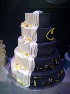 Batman tematikus esküvői torta